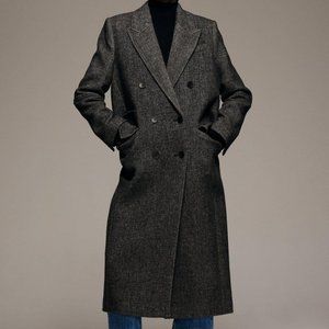 ZARA Oversized Long Coat - Grey - XS